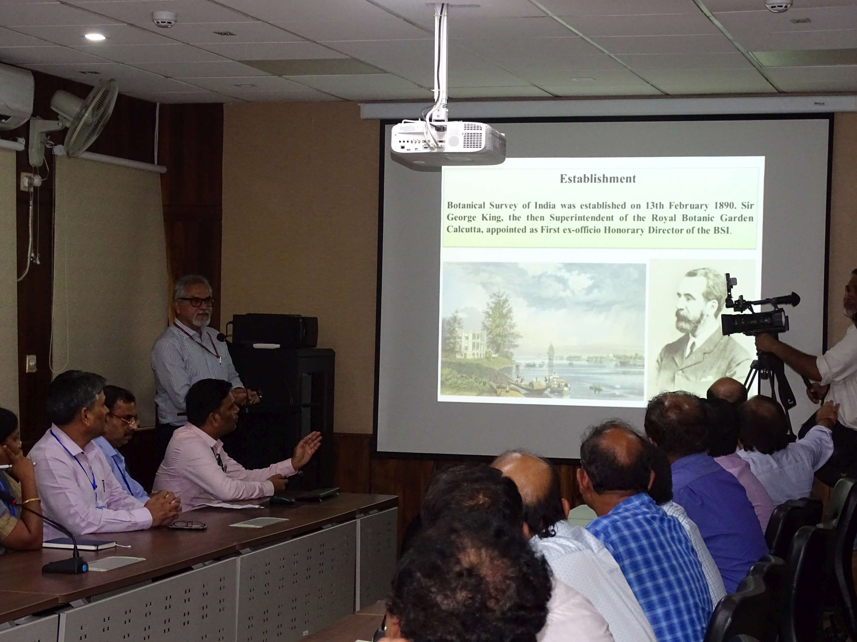 Visit of Dr. Harsh Vardhan,Union Minister at Central National Herbarium, Howrah 