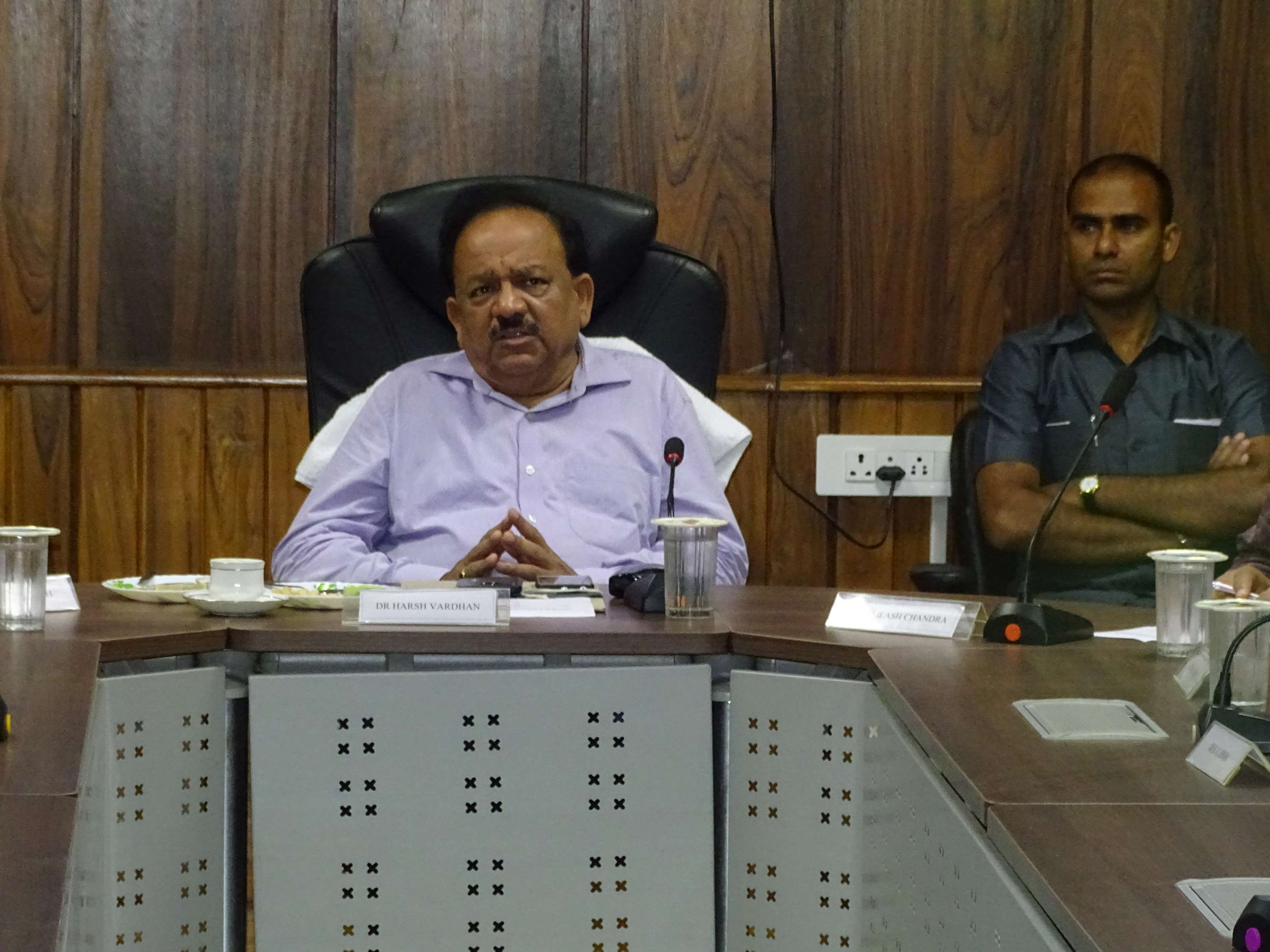 Visit of Dr. Harsh Vardhan,Union Minister at Central National Herbarium, Howrah 