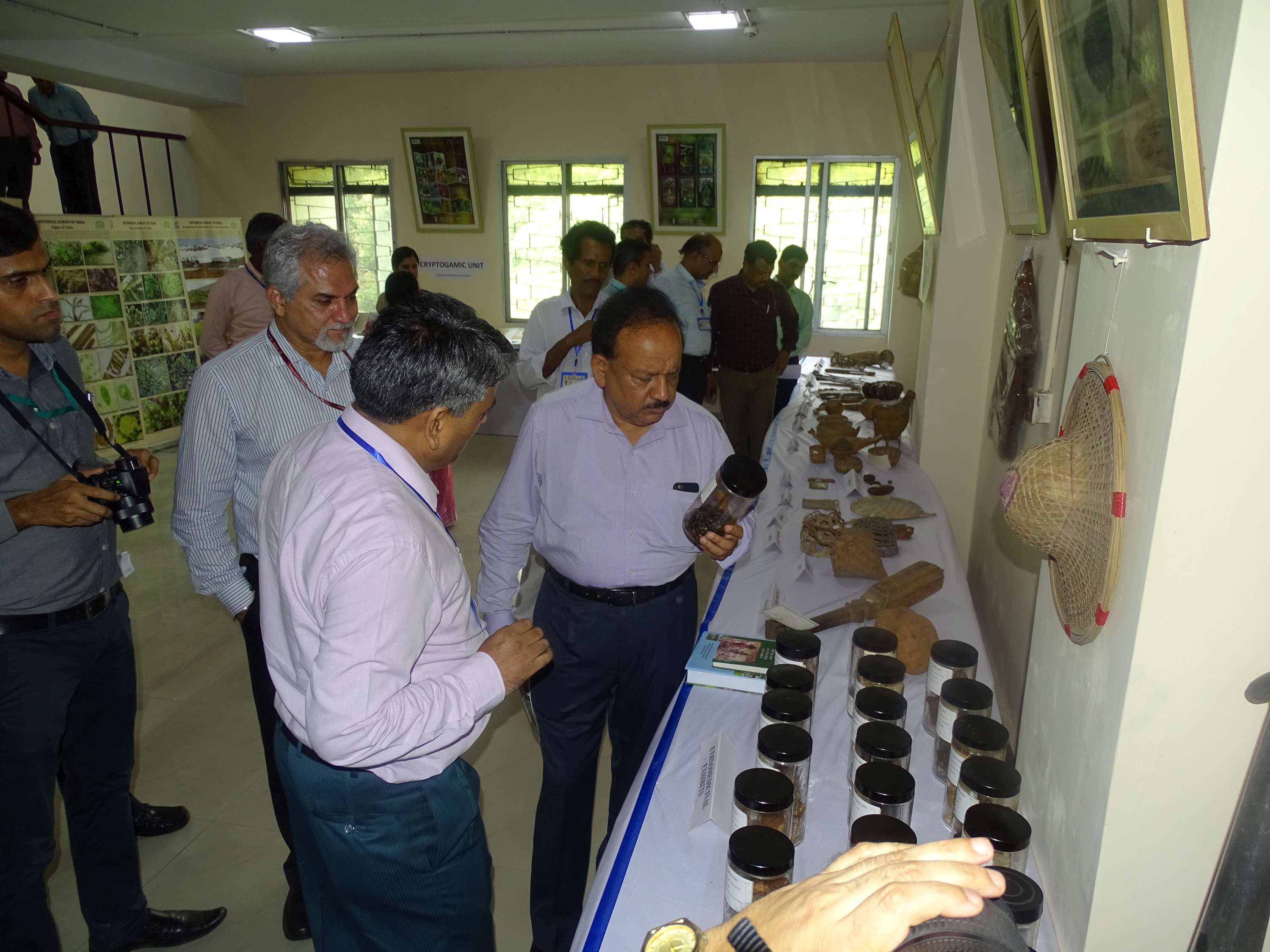 Visit of Dr. Harsh Vardhan,Union Minister at Central National Herbarium, Howrah 