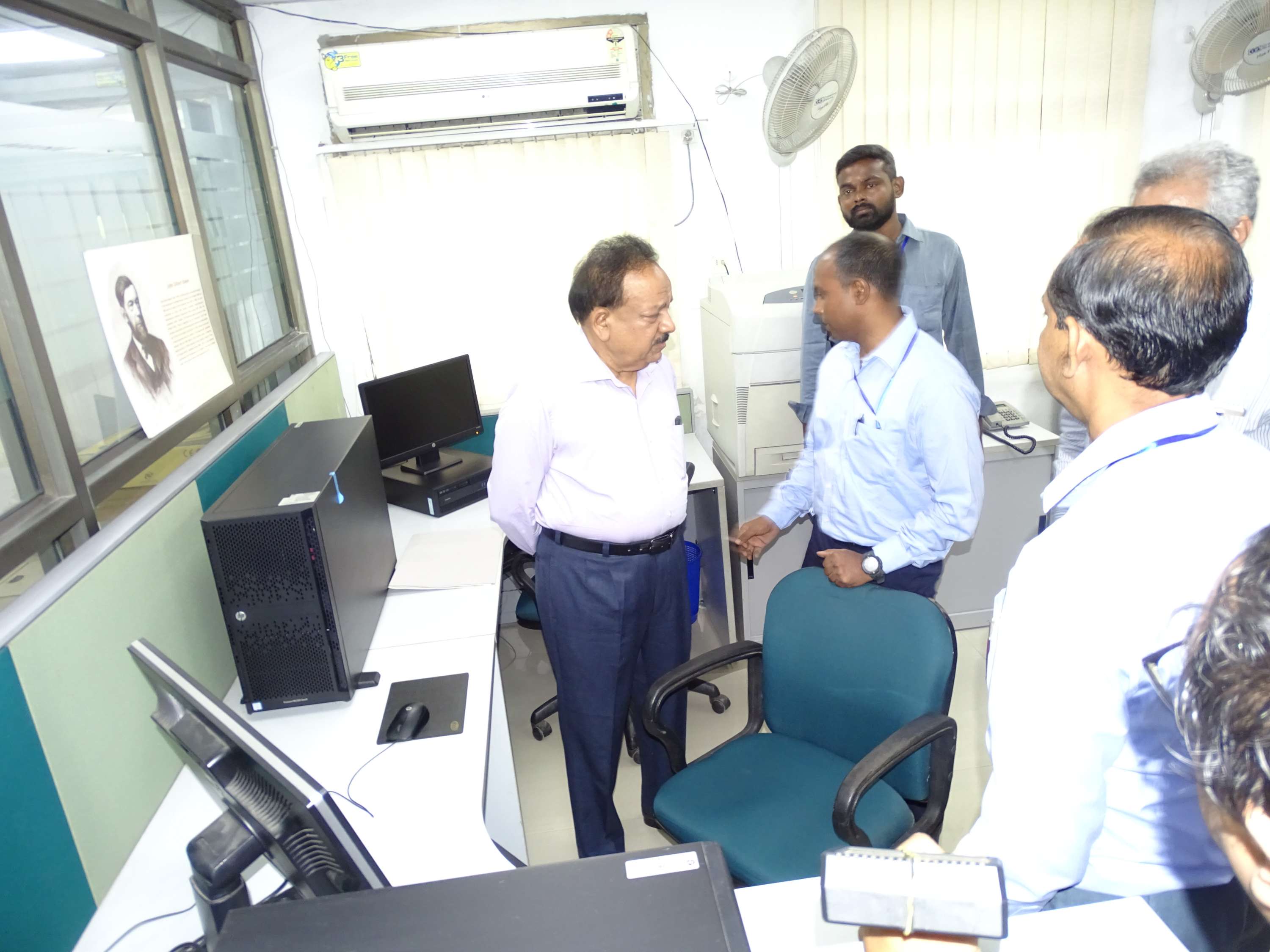 Visit of Dr. Harsh Vardhan,Union Minister at Central National Herbarium, Howrah 