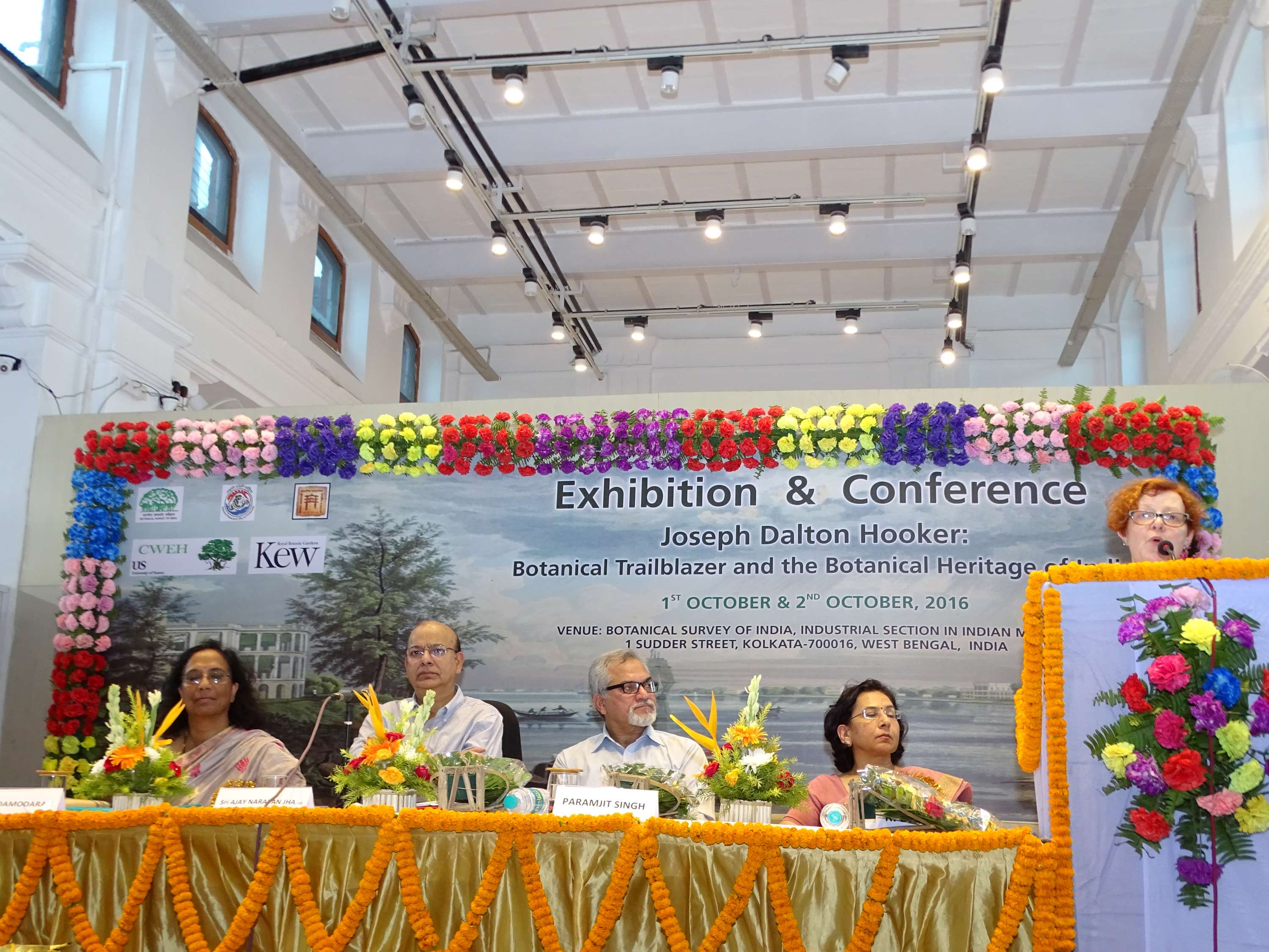 Address by Ms. Gina Fullerlove, Royal Botanic Garden Kew during inaugural of Exhibition & Conference