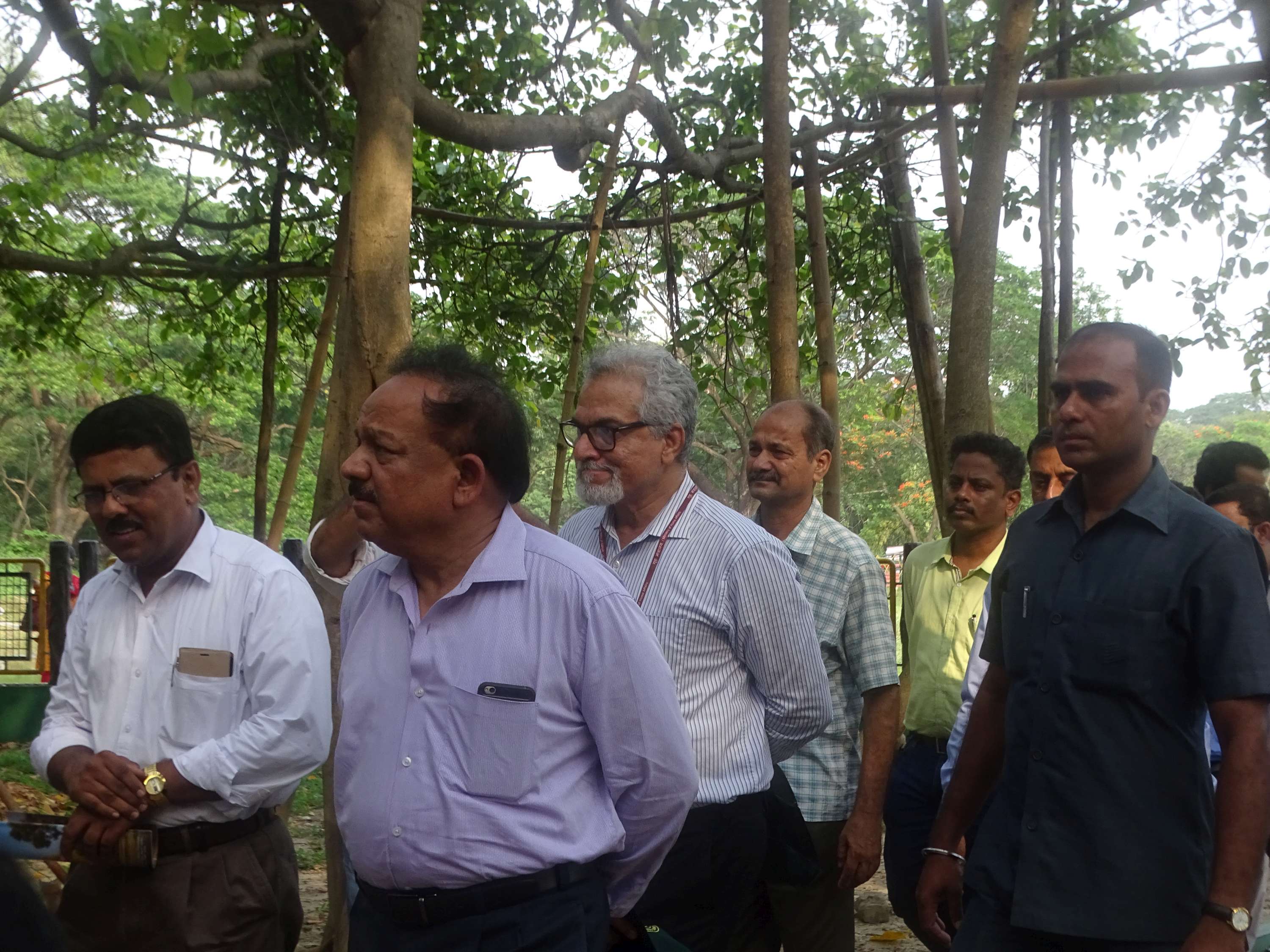 Visit of Dr. Harsh Vardhan,Union Minister at AJC Bose Indian Botanic Garden, Howrah