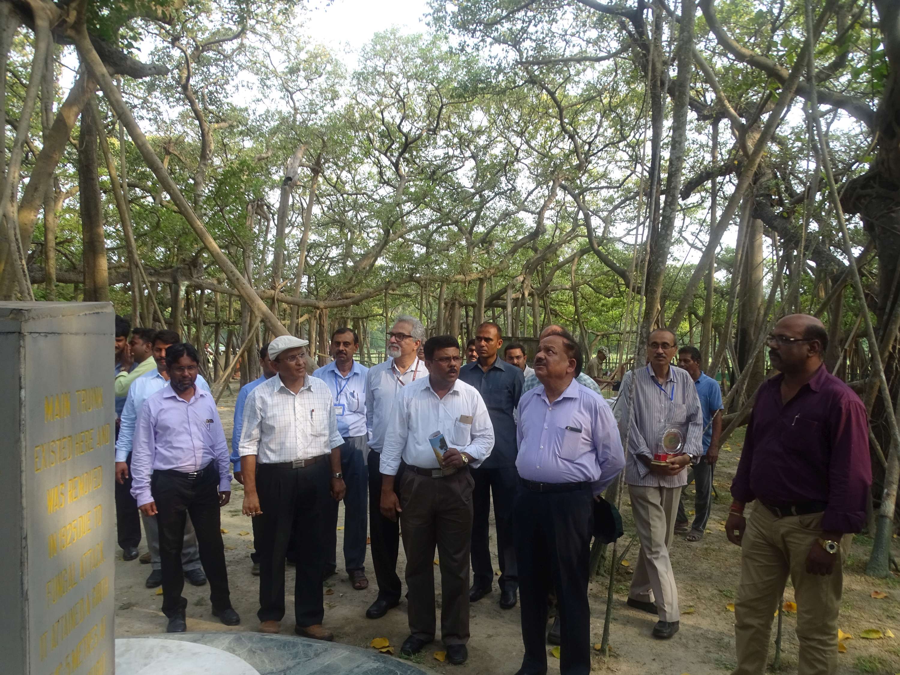 Visit of Dr. Harsh Vardhan,Union Minister at AJC Bose Indian Botanic Garden, Howrah