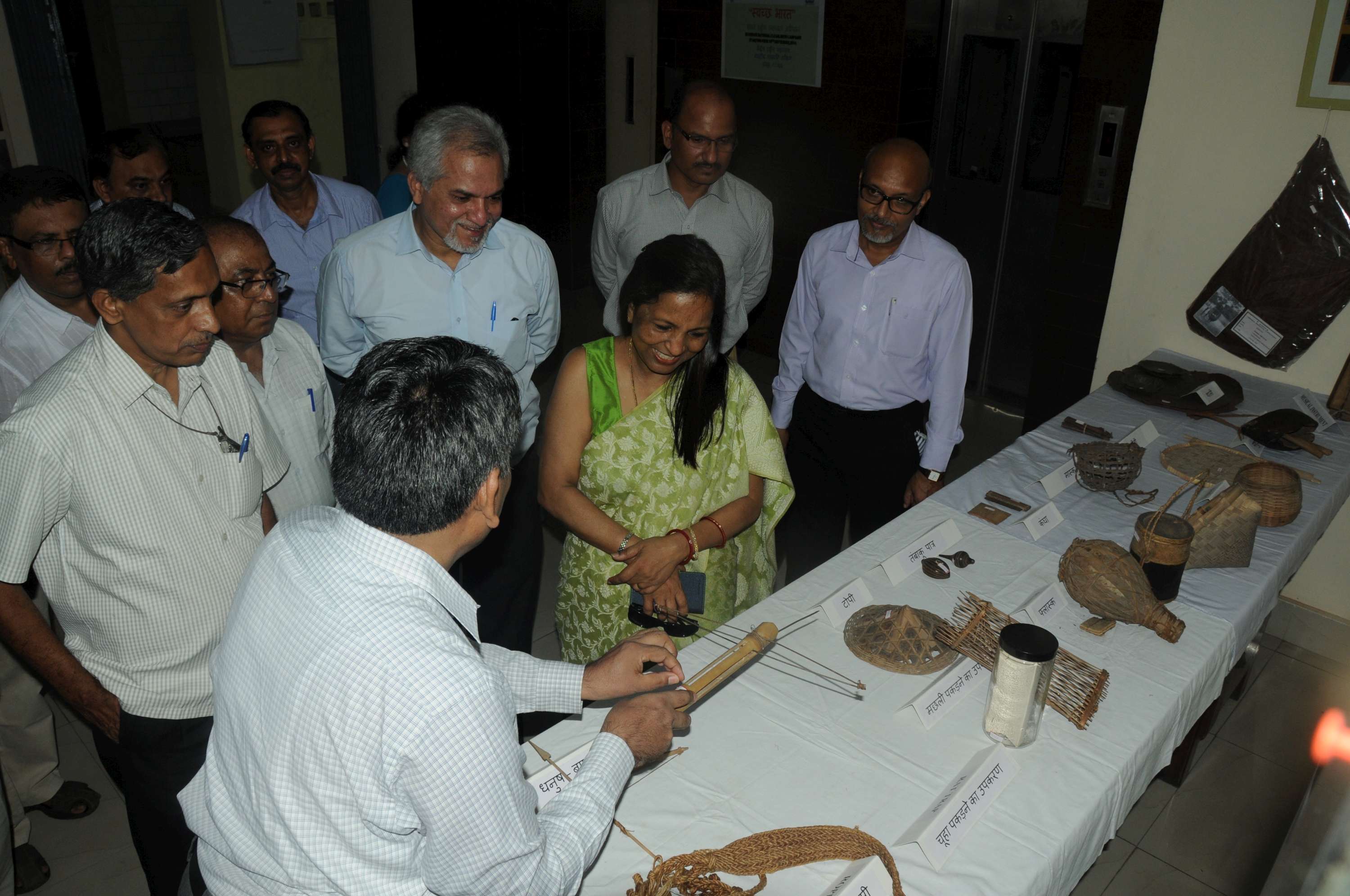 Viewing of Ethnobotanical display by Addl. Secretary at CNH Building