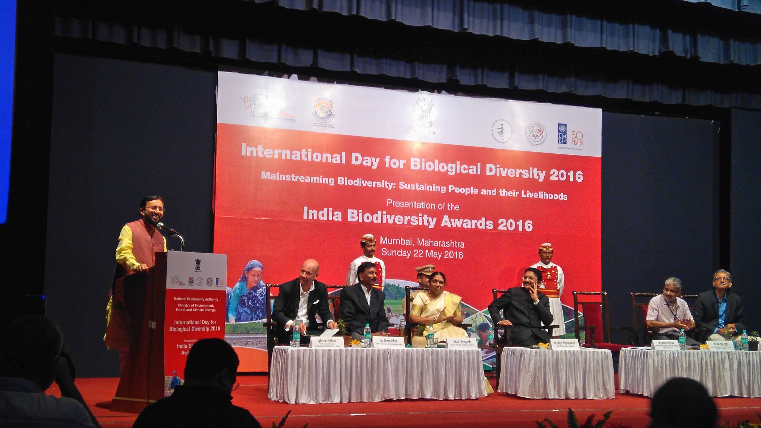 Shri Prakash Javadekar Honble Union Minister MOEF&CC addressing on Biological Diversity Day  2016
